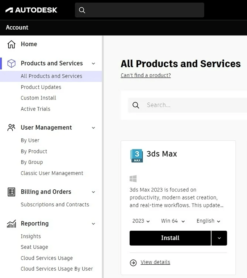 Alle products & services van Autodesk