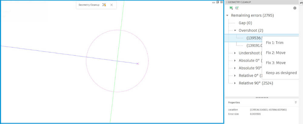 Geometry cleanup AutoCAD 2027